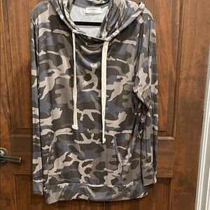Zenana Outfitters Camouflage Hoodie